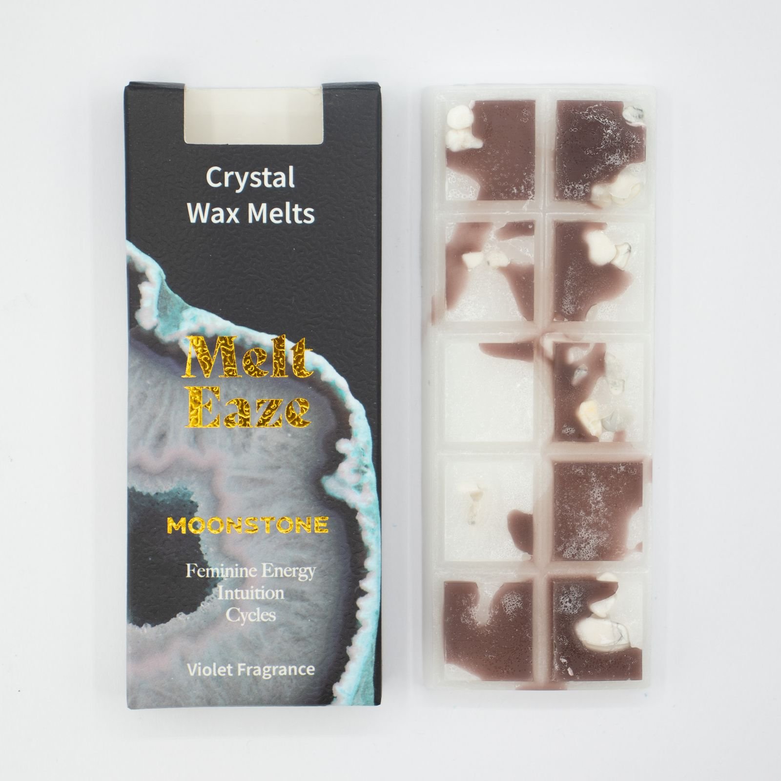bG9jYWw6Ly9tZWRpYS8xSC9BRS82MFIzMEMxSjZDUjNBRTFILzJkNjE0NWQ0LmpwZw.jpg Violet Wax Melts 50g, Moonstone Glow Crystal Melt view 3