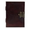 world map leather journal World Map Leather Journal with Clasp, 18 x 13cm