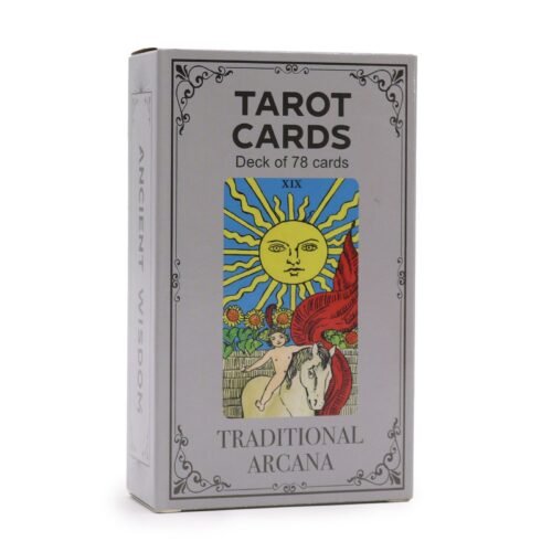 Traditional Arcana Tarot Cards for Beginners with Guide Book