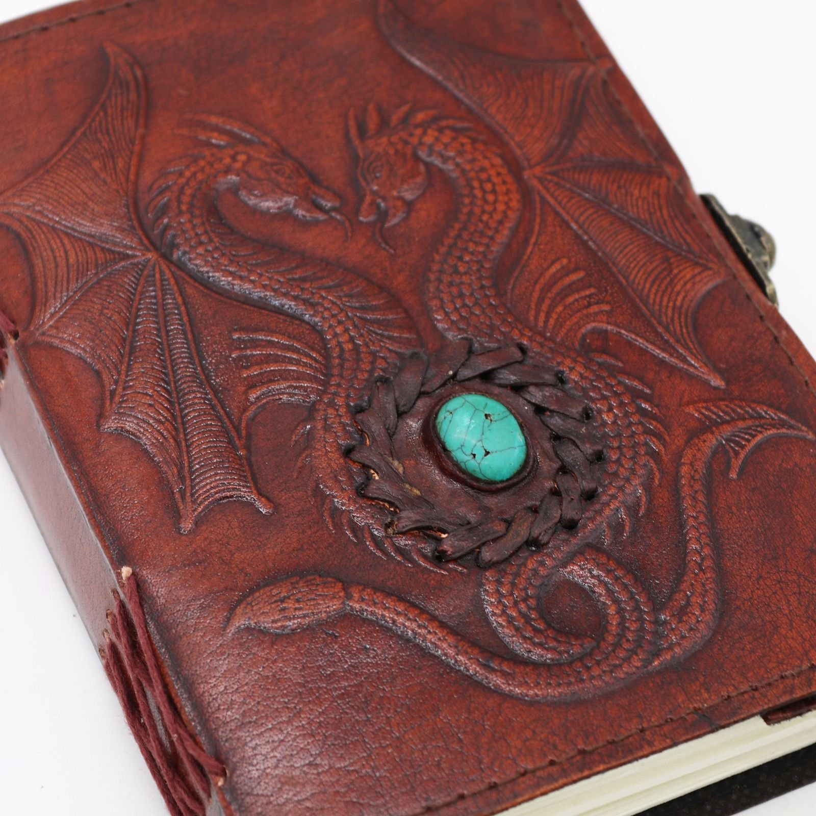 Two Dragons Leather Journal 17.5 x 12.5cm