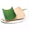 Rolled Leather Travel Journal Green, 21 x 15cm view 3