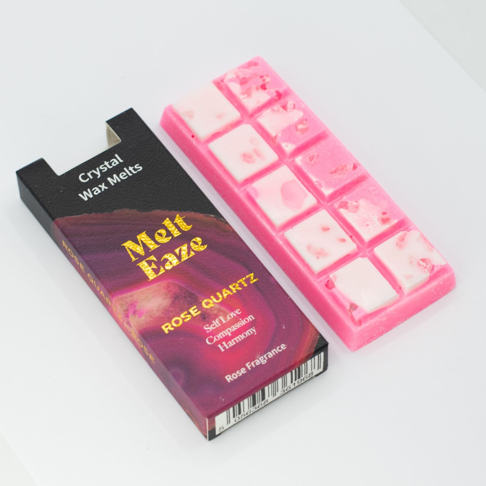Rose Wax Melts 50g, Rose Quartz Love Crystal Melt