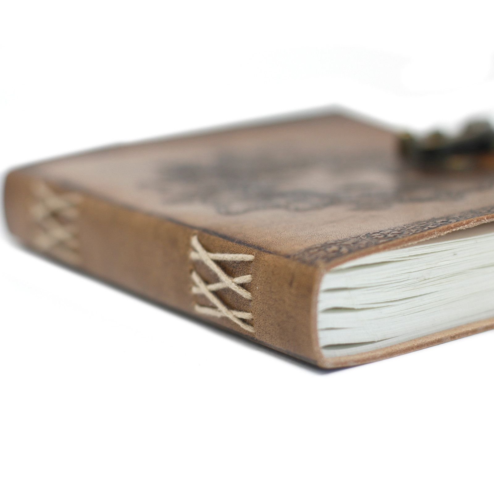 Greenman Leather Journal with Clasp, 15 x 20cm view 5