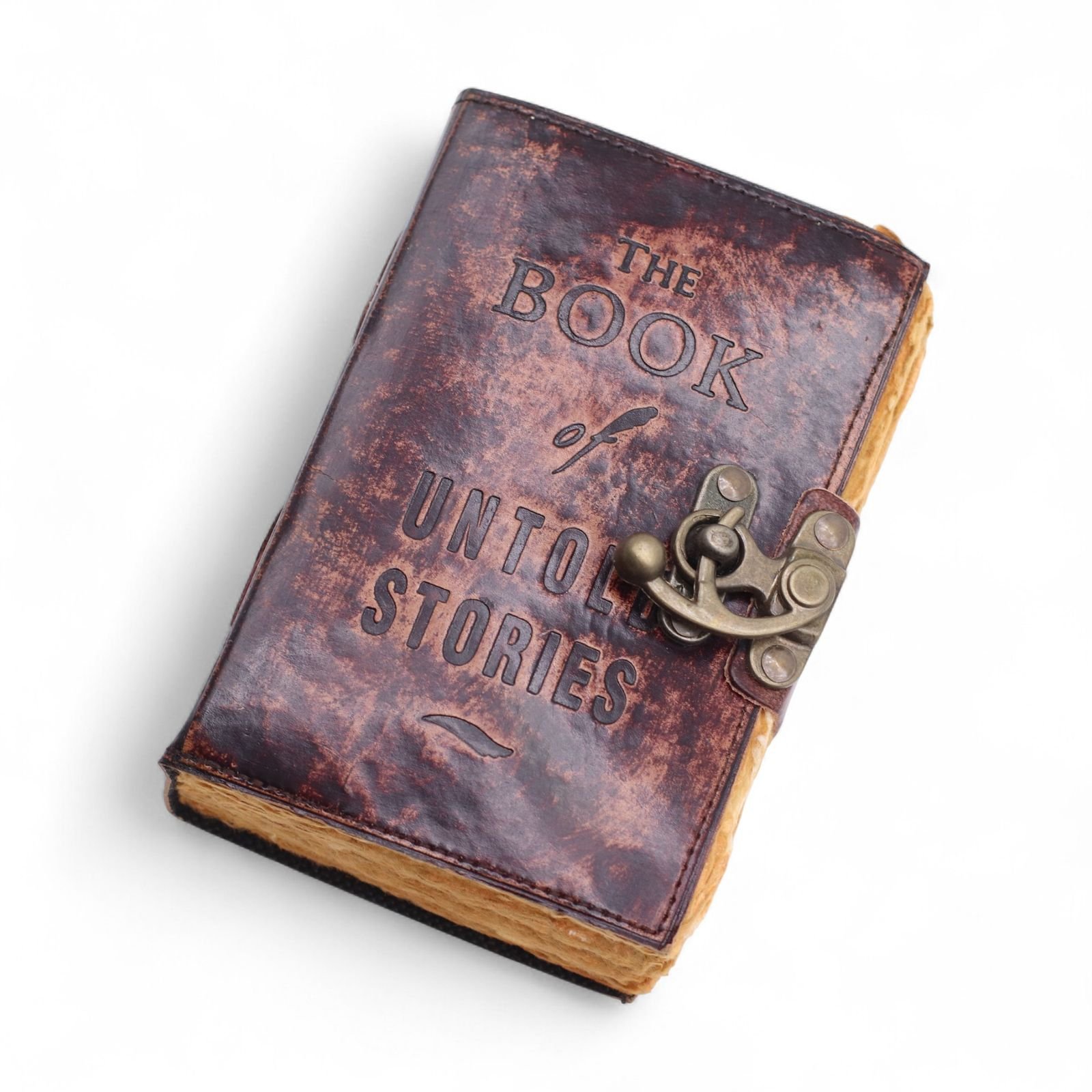 bG9jYWw6Ly9tZWRpYS8xSy9BRS82MFIzMEMxSjY0U0tBRTFLLzg4NDZhY2JlLmpwZw.jpg Book of Untold Stories Leather Notebook 15 x 10cm
