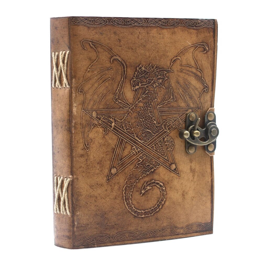 dragon leather journal Dragon Leather Journal with Clasp, 15 x 20cm
