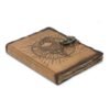 Pentagram and Skull Leather Journal, 18 x 13cm view 2