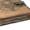 Pentagram and Skull Leather Journal, 18 x 13cm view 3