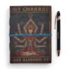 My Chakras Are Aligned Leather Notebook 17.8 x 12.7cm