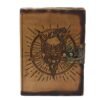 Pentagram and Skull Leather Journal, 18 x 13cm view 4