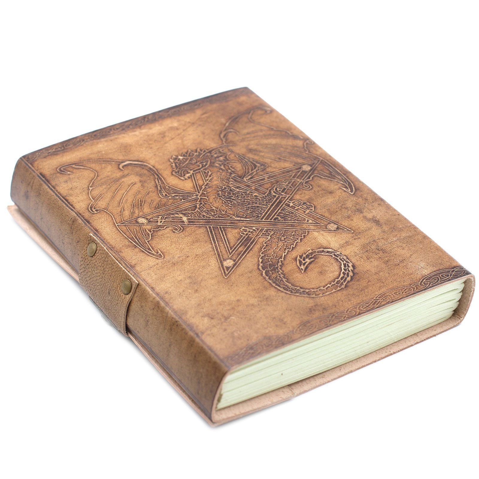 Dragon Leather Journal with Clasp, 15 x 20cm view 2
