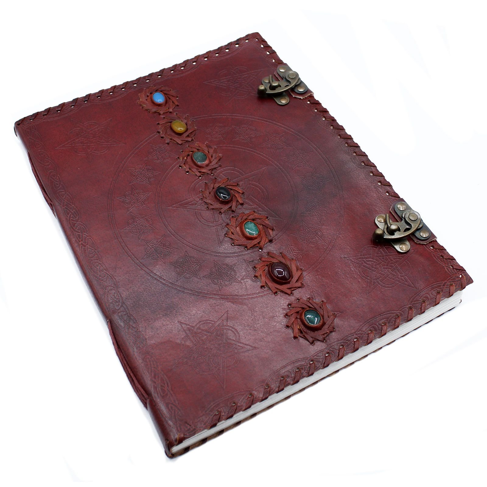 bG9jYWw6Ly9tZWRpYS8xUi9KQy82MFIzMEMxRzZNV0tKQzFSLzRkODQyMDY1LmpwZWc.jpg Seven Chakra Leather Book, 33 x 25cm view 3
