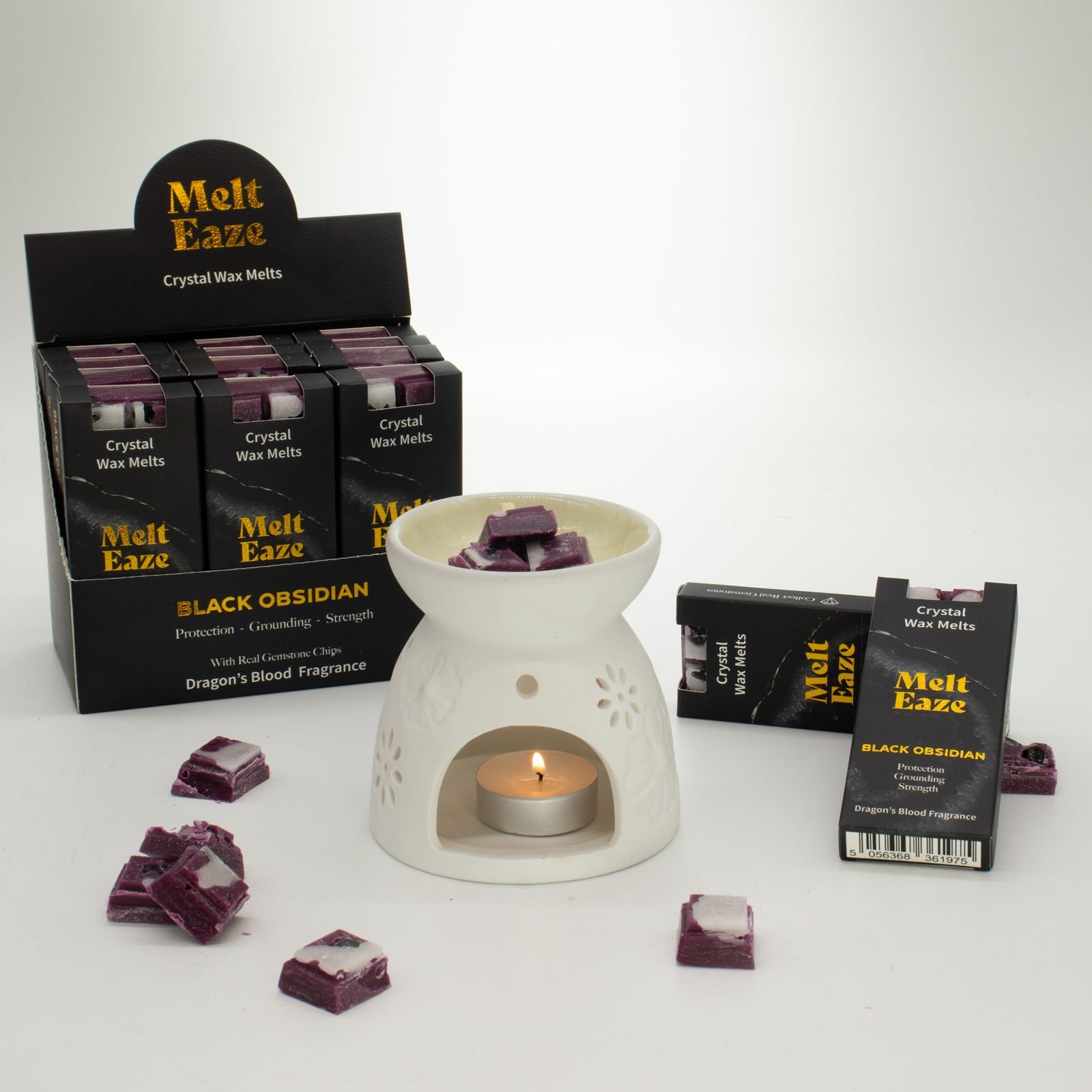 Dragons Blood Wax Melts 50g, Obsidian Shield Crystal Melt view 2