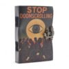 Stop Doomscrolling Leather Notebook 17.8 x 12.7cm