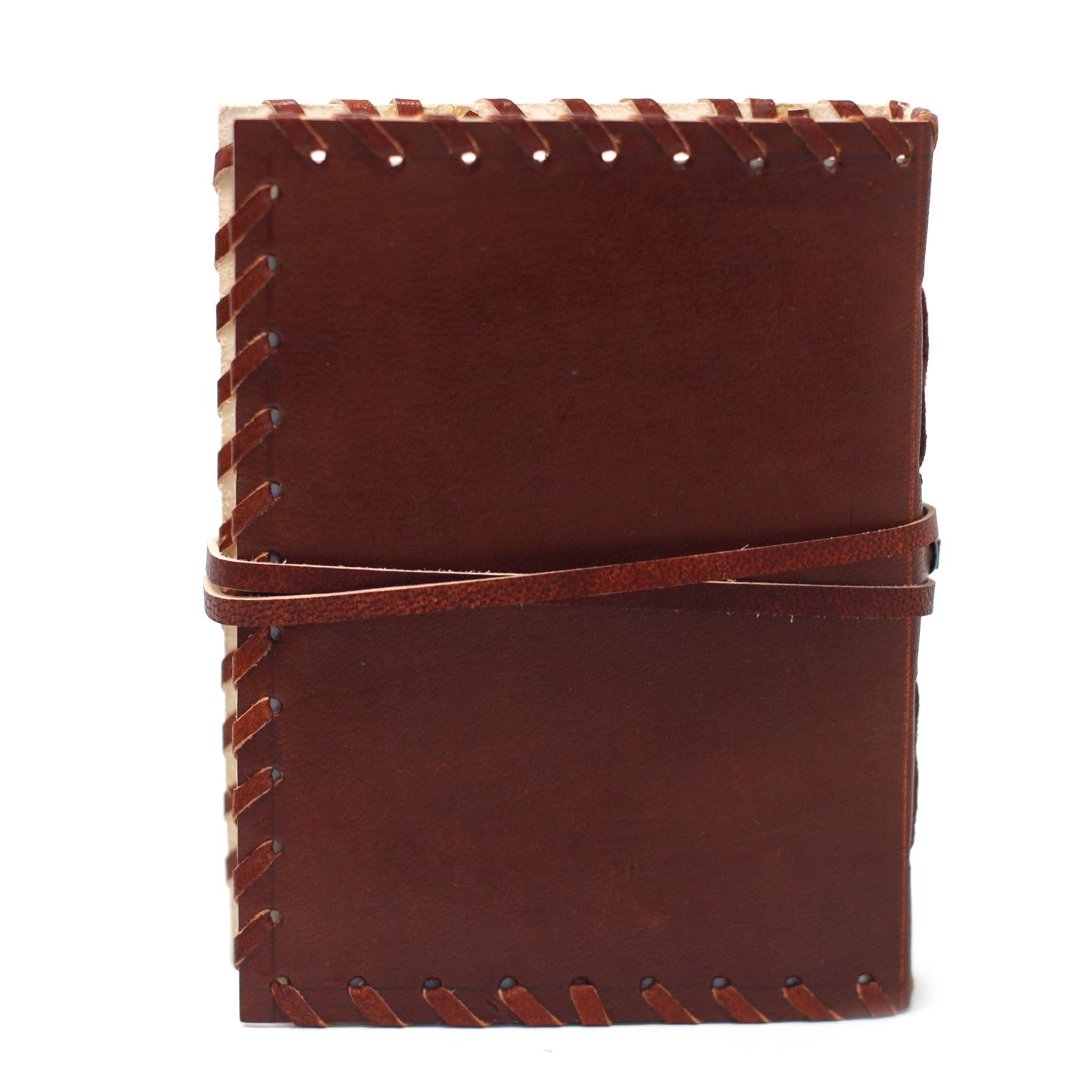 bG9jYWw6Ly9tZWRpYS9IRy80Qy82MFIzMEMxRzZNVjM0Q0hHLzYwNjY1ZWUxLmpwZWc.jpg Book of Thoughts Leather Journal with Wrap, 15.5 x 12cm view 6