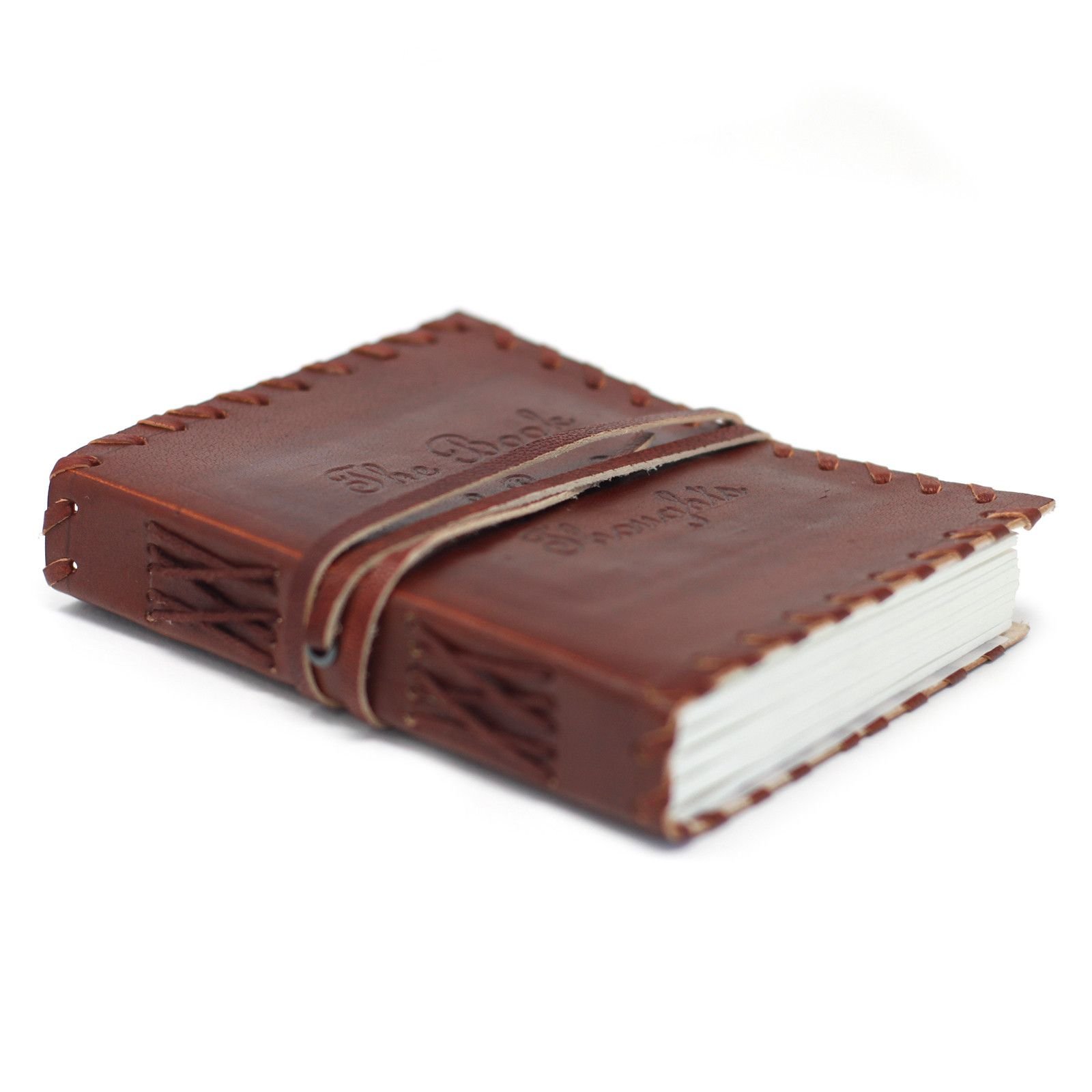 bG9jYWw6Ly9tZWRpYS9ISi80Qy82MFIzMEMxRzZNVjM0Q0hKLzJhMTA0YzBhLmpwZWc.jpg Book of Thoughts Leather Journal with Wrap, 15.5 x 12cm view 4