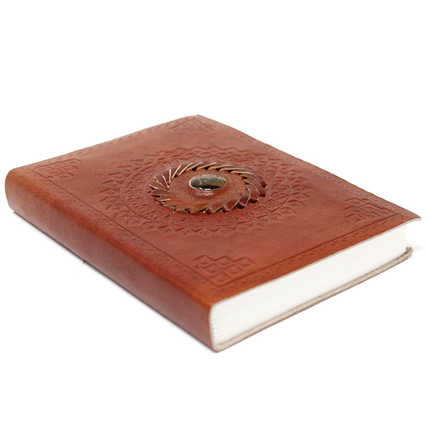 Tigers Eye Leather Journal, 17.5 x 12.5cm view 2
