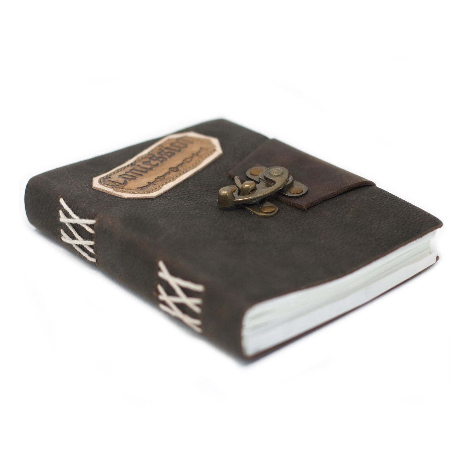 bG9jYWw6Ly9tZWRpYS9ISy80Qy82MFIzMEMxRzZNVjM0Q0hLL2JjODNmZWIyLmpwZWc.jpg Black Confessions Leather Journal with Clasp, 18 x 13cm view 2
