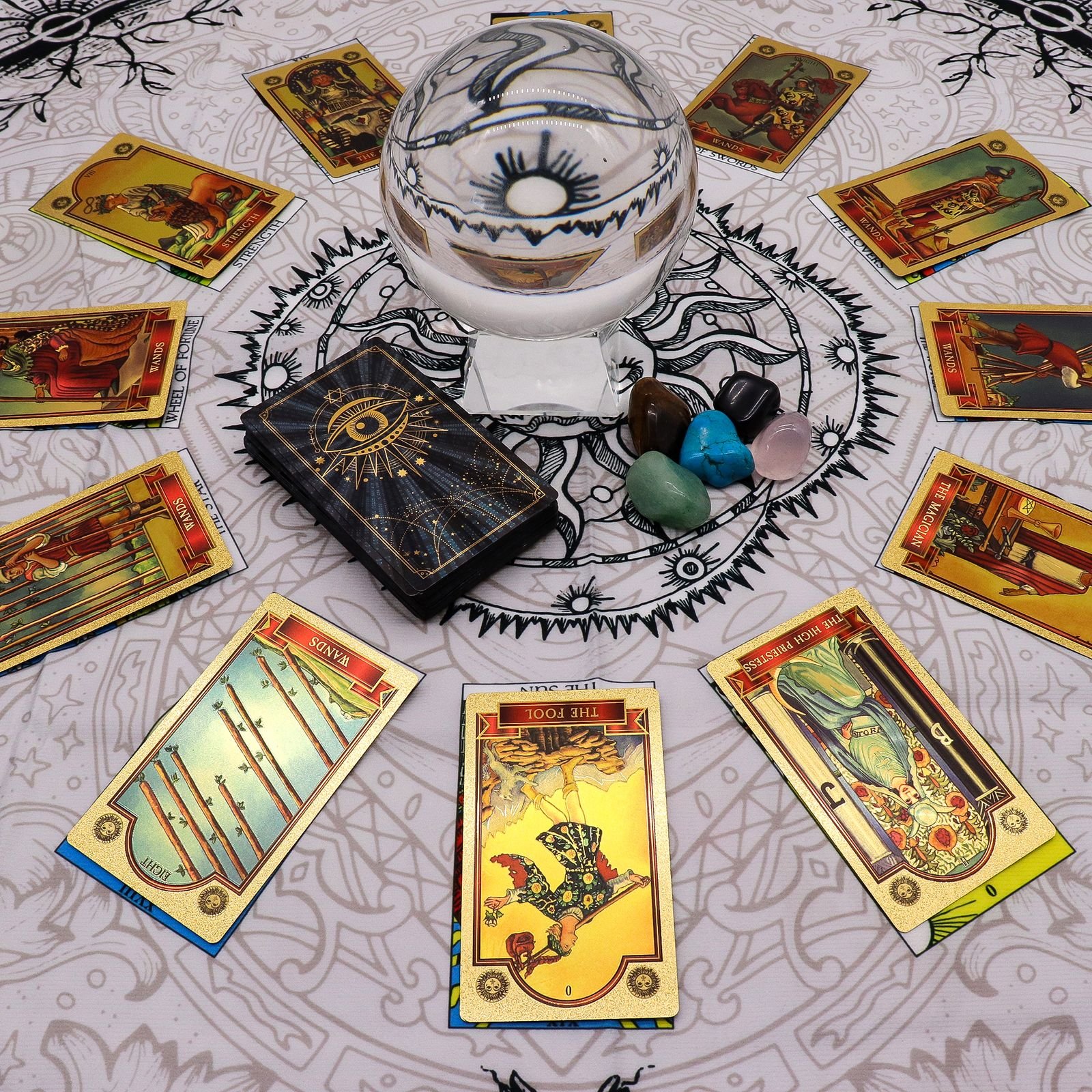 bG9jYWw6Ly9tZWRpYS9ISy9BRC82MFIzMEMxSjY0VktBREhLLzY4MGZlMTRmLmpwZw.jpg Tree of Life Tarot Reading Cloth view 9