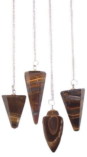 bG9jYWw6Ly9tZWRpYS9ITS8wRC82MFIzMEMxRzY4UkswREhNLzU3ODA2NGI5LmpwZWc.jpg Tigers Eye crystal pendulum 4cm, assorted shapes view 2