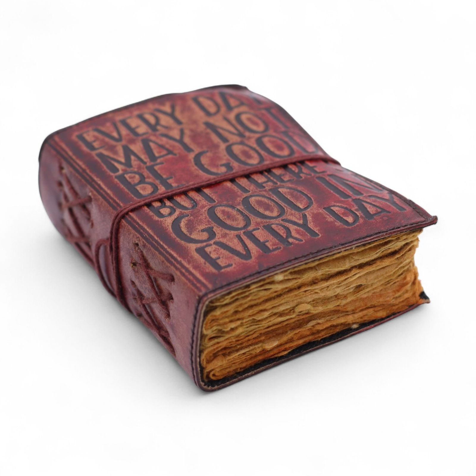 Every Day May Not Be Good Leather Notebook 12.7 x 8.9cm