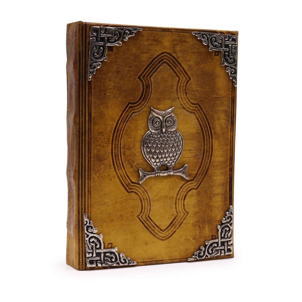 owl leather book of shadows Owl Leather Book of Shadows, 26 x 18cm