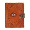 evil eye leather journal Evil Eye Leather Journal Light Brown, 20 x 15cm