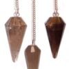 bG9jYWw6Ly9tZWRpYS9IUS82RC82MFIzMEMxRzY4VEs2REhRLzYxMWI3ODBkLmpwZWc.jpg Smoky Quartz crystal pendulum 4cm, assorted shapes view 2