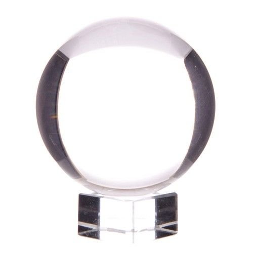 Clear Crystal Ball on Stand 130mm