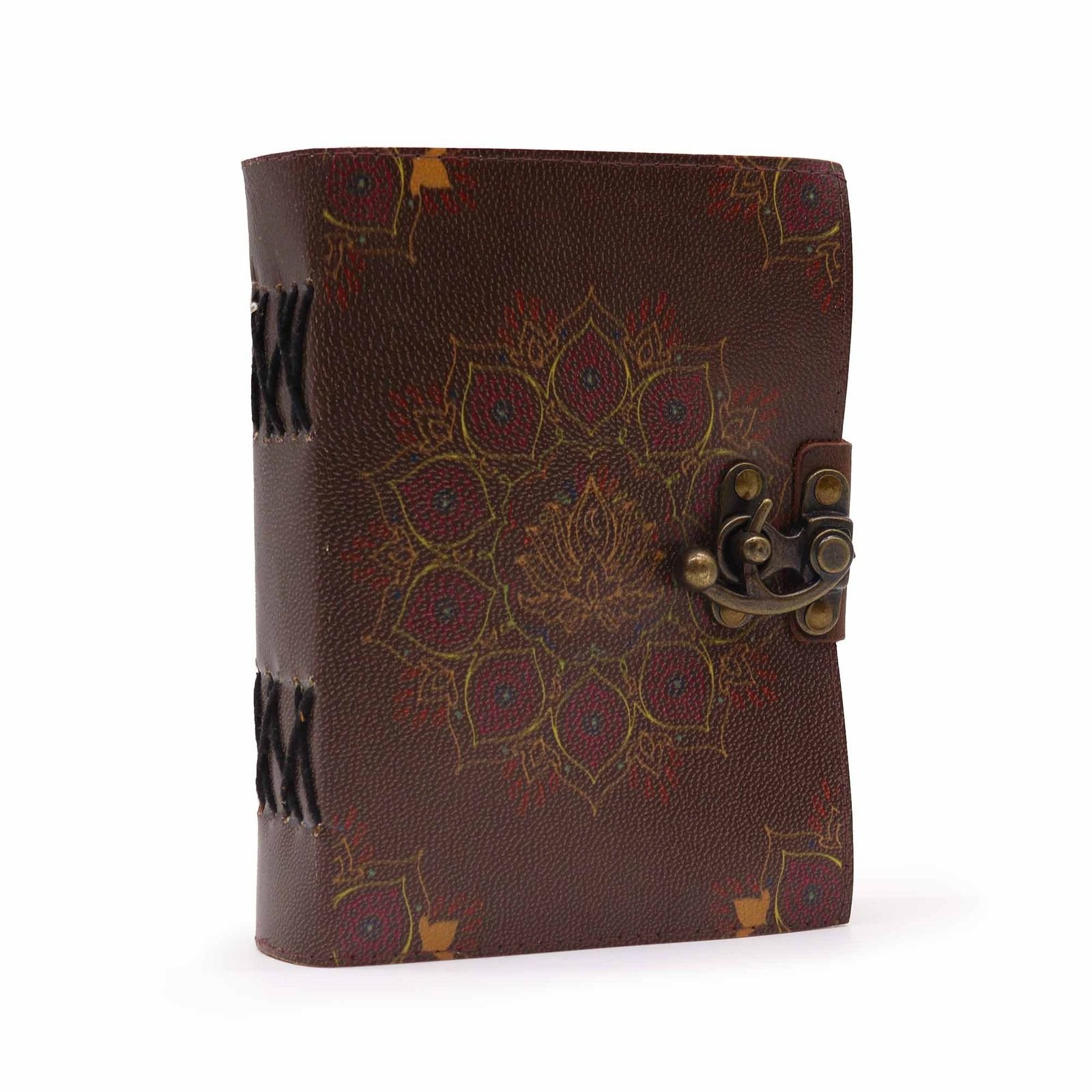 Lotus Mandala Leather Journal 18 x 13cm