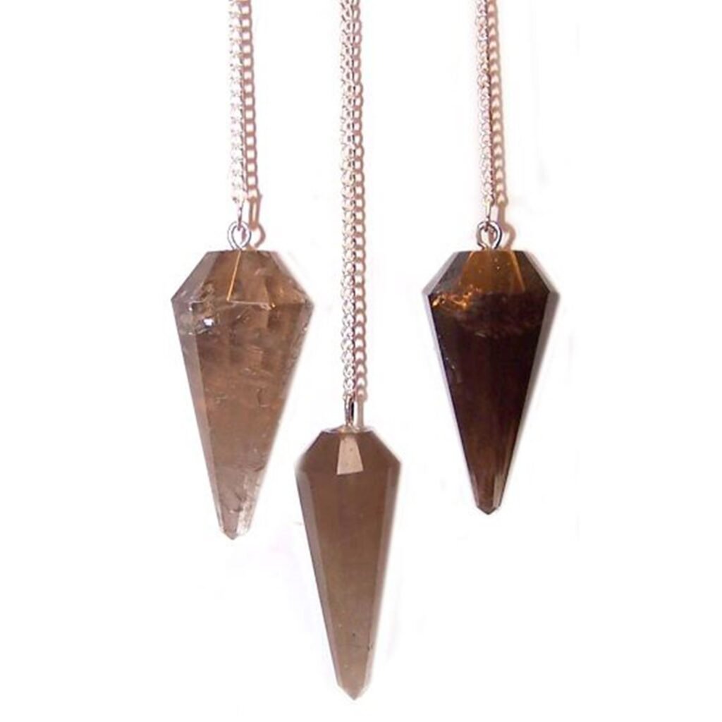 Smoky Quartz crystal pendulum 4cm, assorted shapes