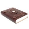 bG9jYWw6Ly9tZWRpYS9IUi8yRC82MFIzMEMxRzZNVjMyREhSL2I4YTgyOTViLmpwZWc.jpg Moonstone Leather Journal with Buckle Straps, 15 x 10cm view 2