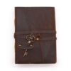 oiled leather journal with key Oiled Leather Journal with Key, 13 x 18cm