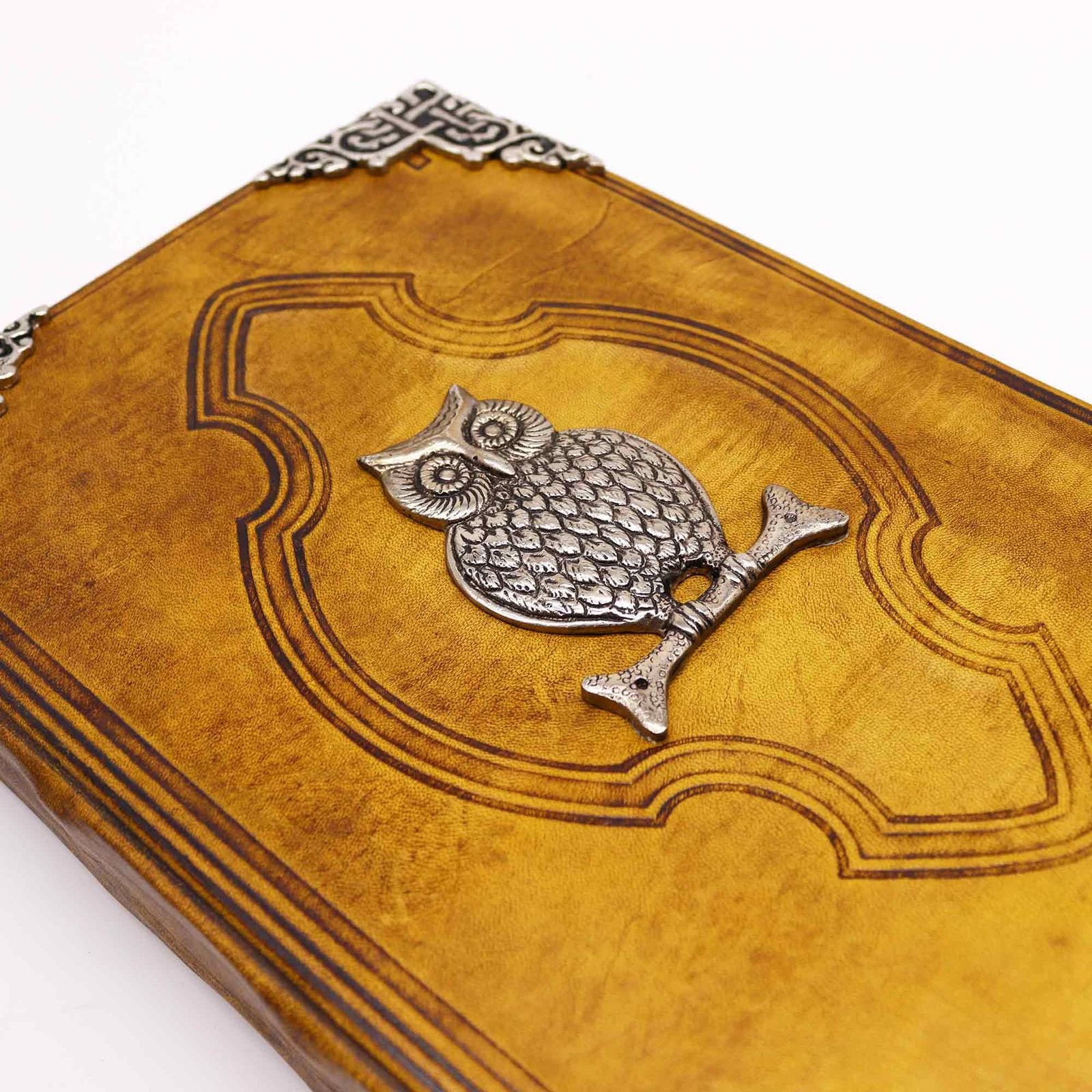Owl Leather Book of Shadows, 26 x 18cm view 2