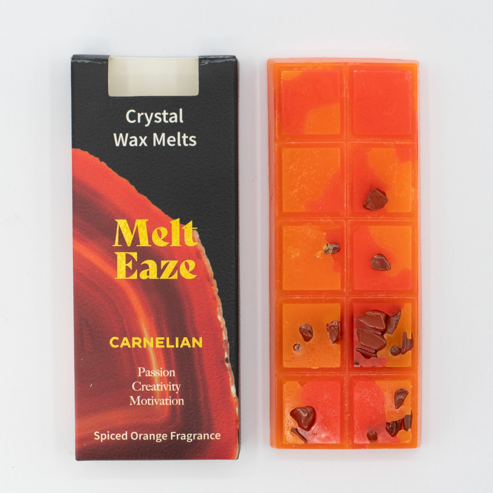 Spiced Orange Wax Melts 50g, Carnelian Fire Crystal Melt view 8