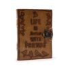 Life is Better with Friends Leather Journal 18 x 13cm