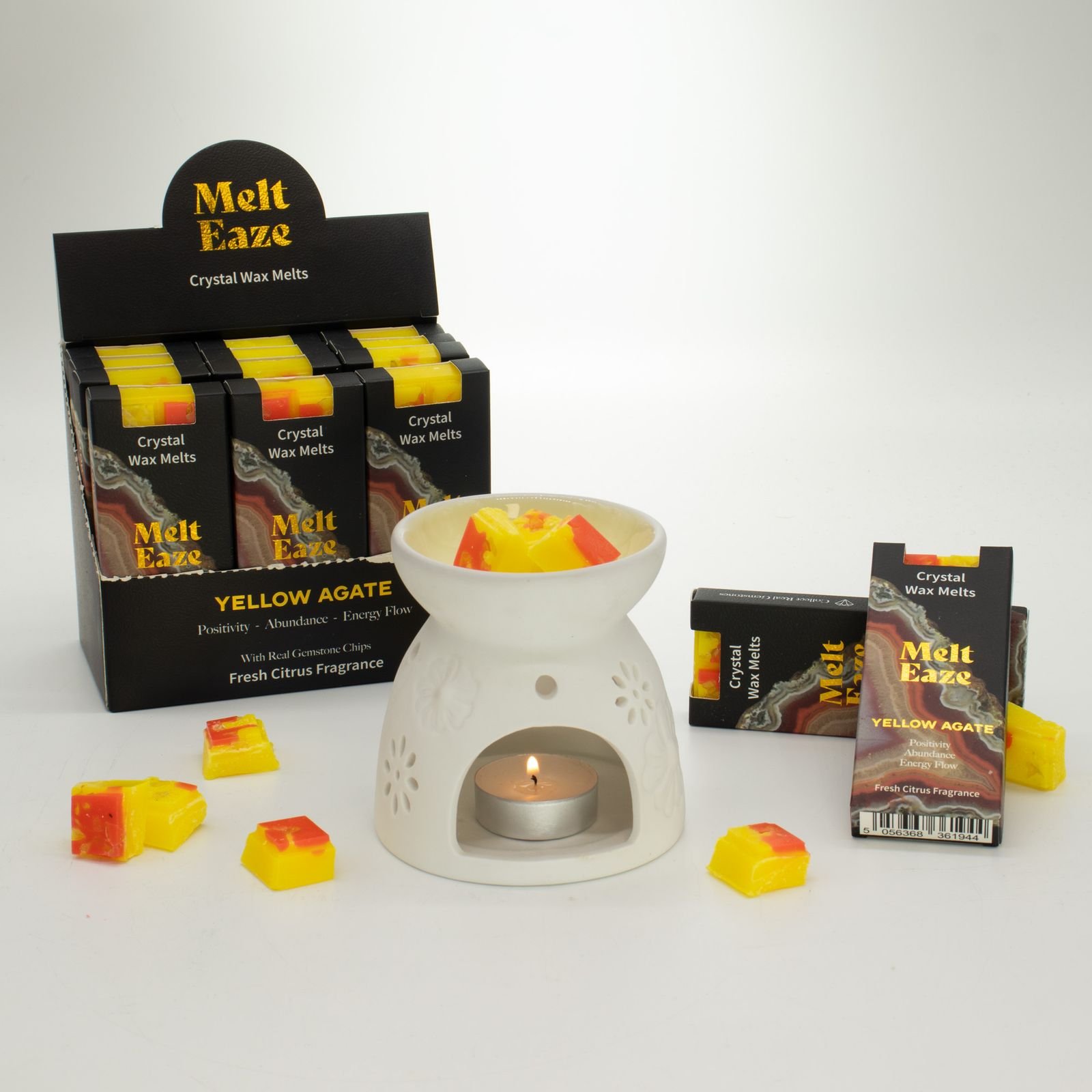 Citrus Wax Melts 50g, Golden Glow Crystal Melt view 4