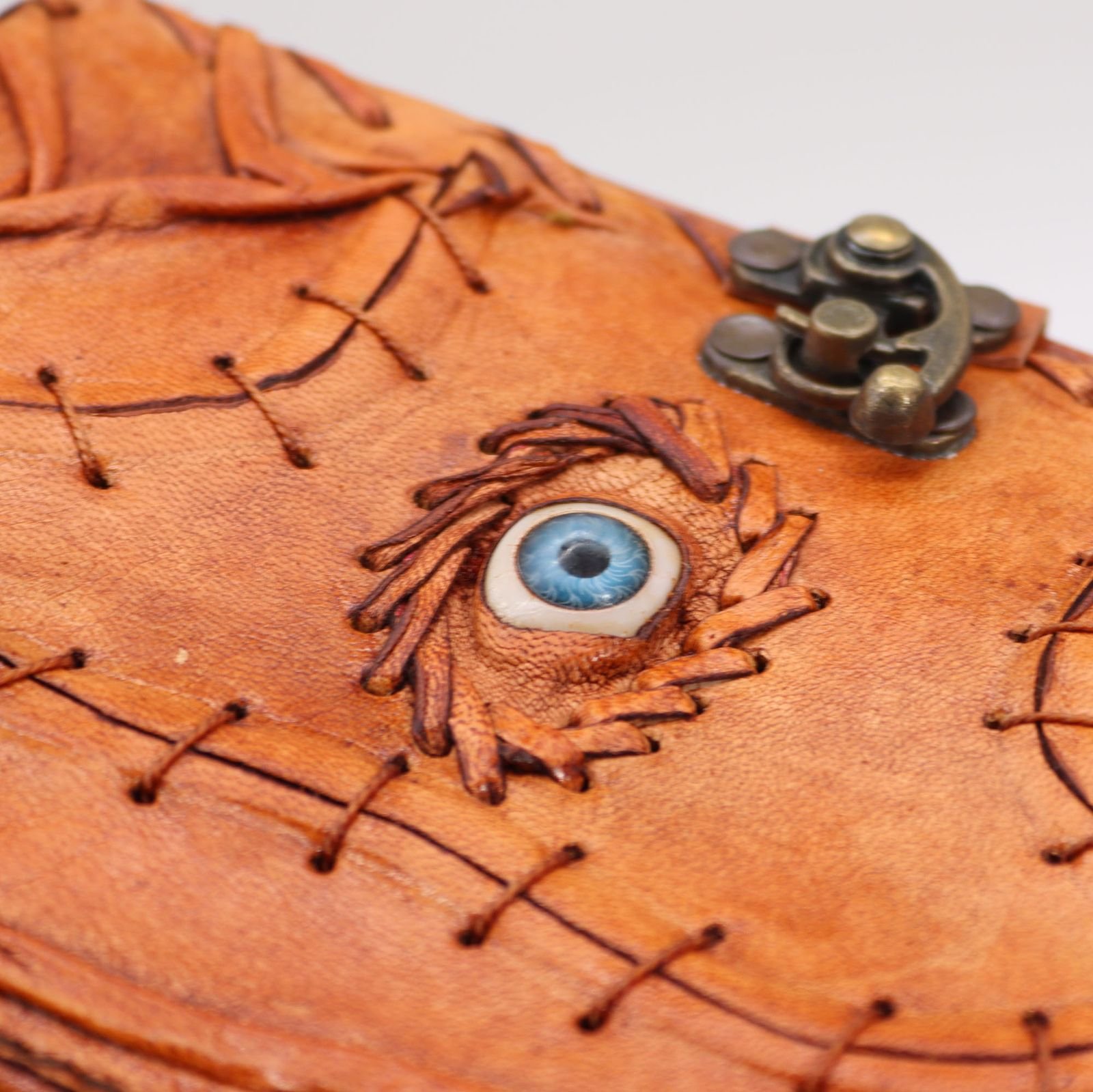 Evil Eye Leather Journal Light Brown, 17 x 12.5cm view 2
