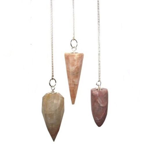 Moonstone crystal pendulum 4cm, assorted shapes