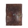 black evil eye leather journal Evil Eye Leather Journal Black, 17 x 12.5cm