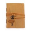 tan leather journal with key Tan Oiled Leather Journal with Key, 13 x 18cm