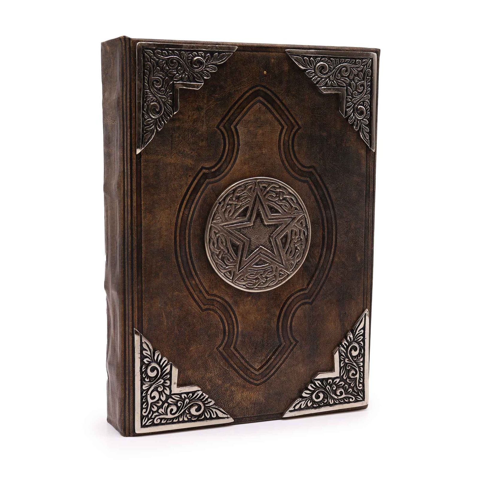 bG9jYWw6Ly9tZWRpYS9TTi8wRC82MFIzMEMxRzZXUzMwRFNOLzI5OTU2Mzg2LmpwZWc.jpg pentacle leather book of shadows Pentacle Leather Book of Shadows, 26 x 18cm