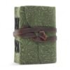 Green Maze Leather Notebook 12.7 x 8.9cm