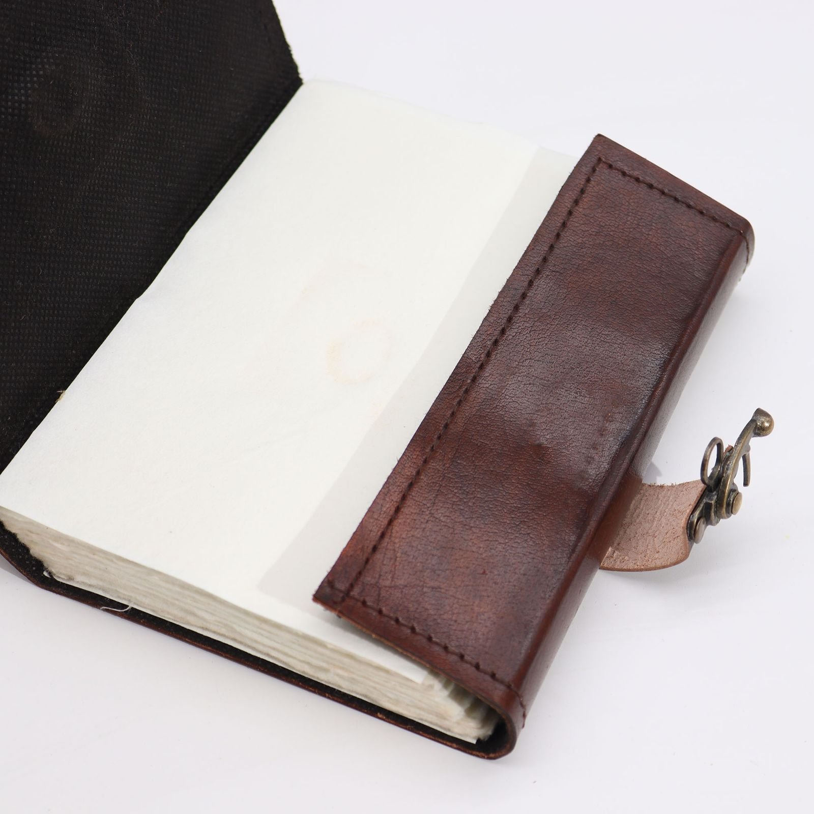 Evil Eye Leather Journal Black, 17 x 12.5cm view 2