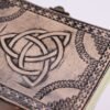 Triquetra Leather Journal Antique Grey 17.5 x 12.5cm
