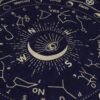 All Seeing Eye pendulum board cloth in Black and Gold view 3