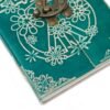 Peace Leather Journal in Teal Green with Clasp, 18 x 13cm view 9