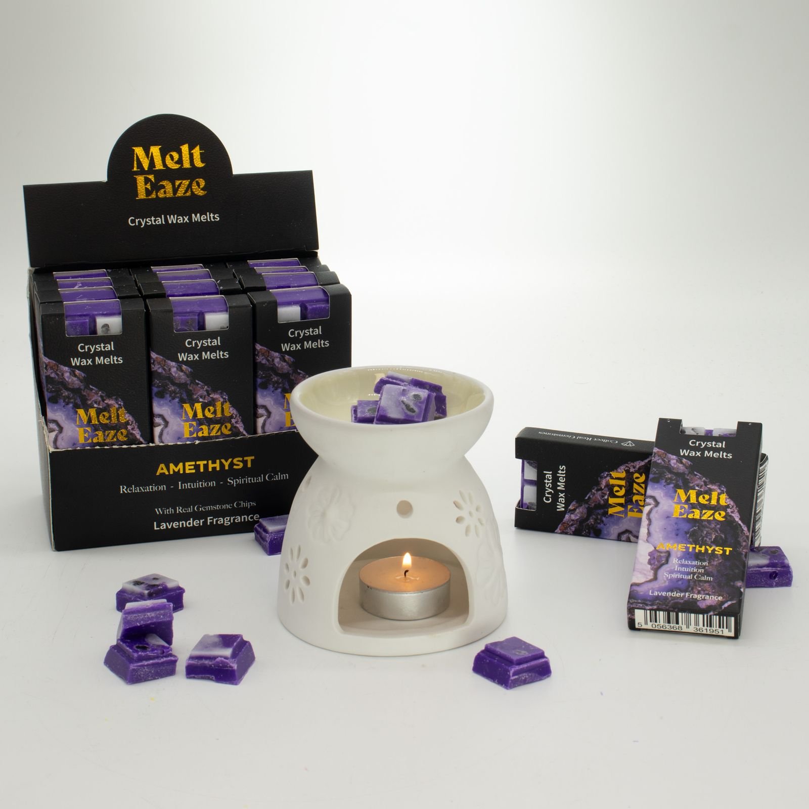 Lavender Wax Melts 50g, Amethyst Dream Crystal Melt view 4