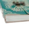 Peace Leather Journal in Teal Green with Clasp, 18 x 13cm view 8