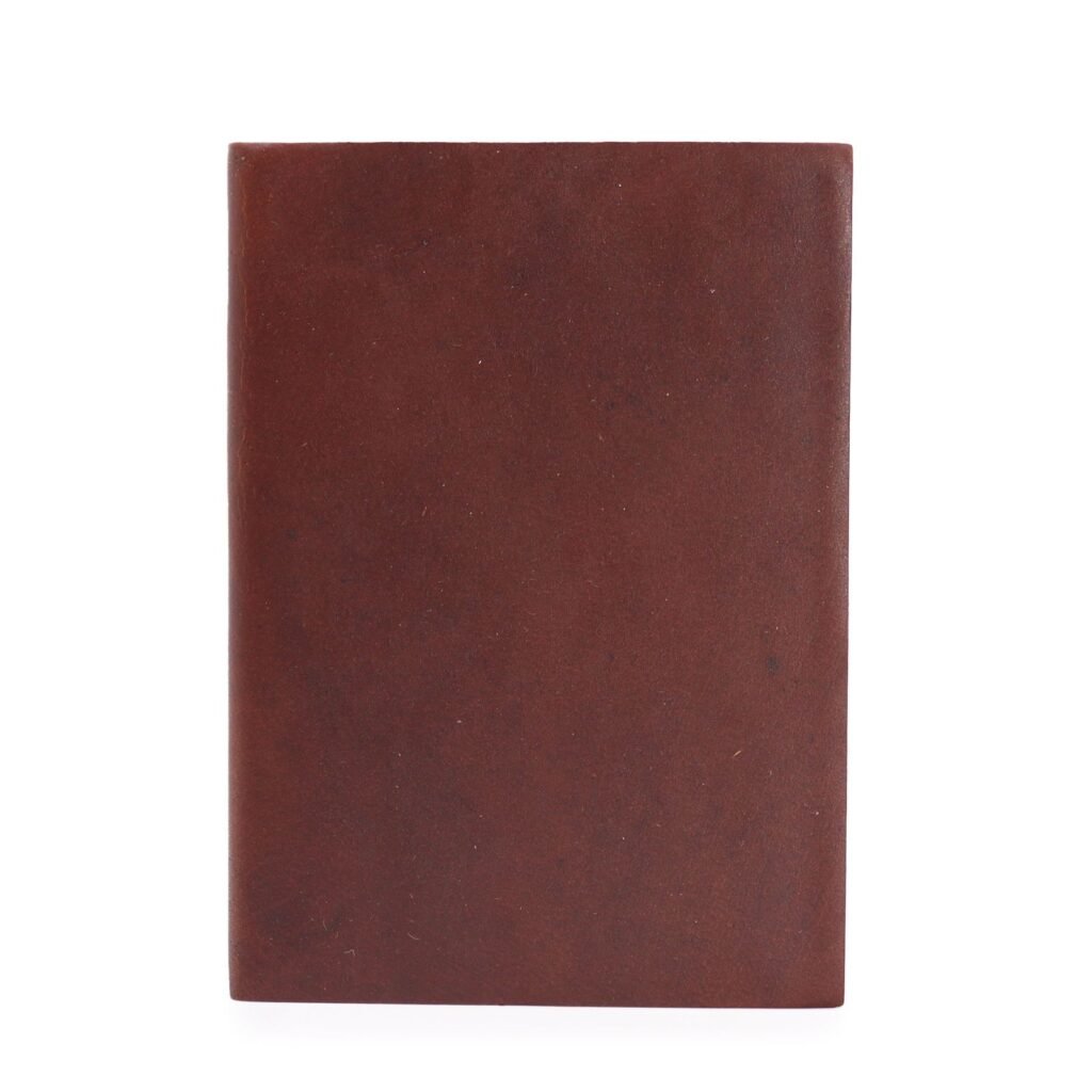 dark tan lined leather notebook Dark Tan Leather Notebook Lined, 18 x 13cm