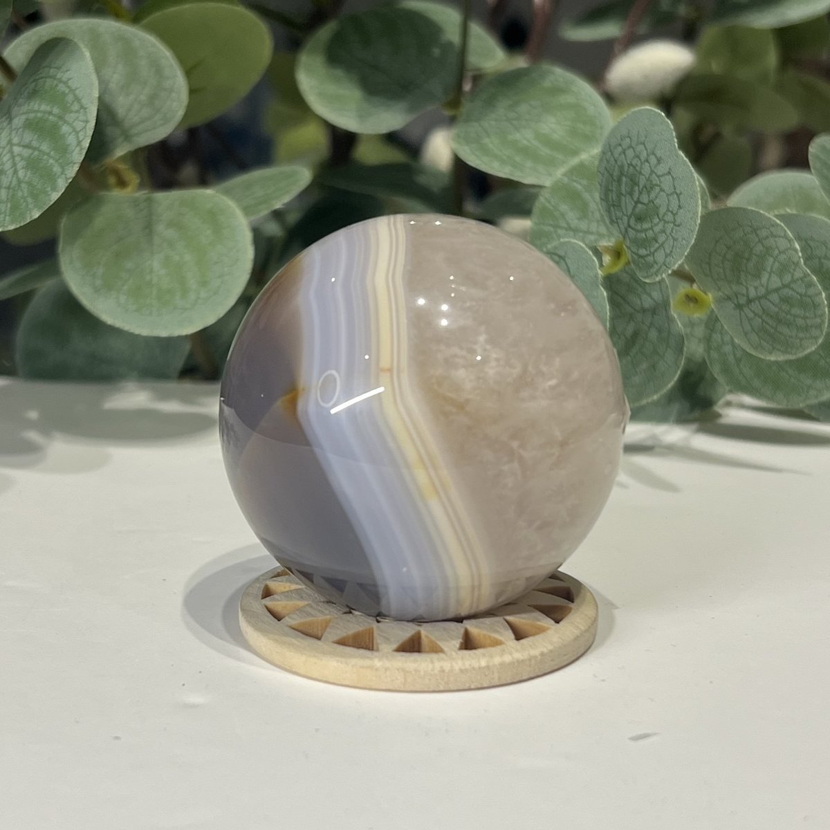 Banded Agate Sphere 54mm Banded Agate Sphere 54mm photo 6, Mystic Grove UK